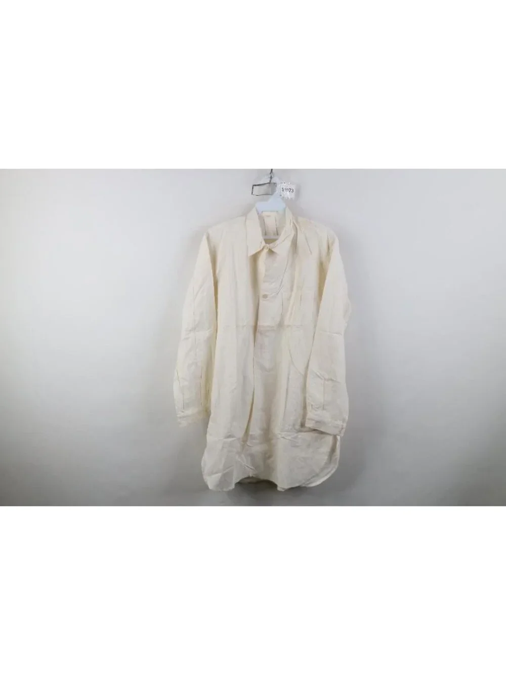 Deadstock Vtg 50s Unissued German Military Mens 36 Hospital Grandpa Shirt White